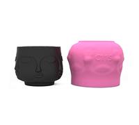 Concrete Silicone Flower Pot Mold Face Cement Plaster Soap Office Home Desktop Decor Planter for Plaster Resin