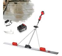 Concrete Smooth Finishing Tool, 70"/78" Powered Motor Concrete Leveling Tamper Ruler, Triangular structure, 9 Speed Setting for finishing/smoothing of driveway/patio 2mdualmotor-With1battery