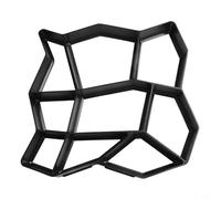 Concrete Stepping Stone for Garden Driveway Paving, Reusable Plastic Path Maker to Create Decorative Walkway Stones, DIY Pavement Form 35x35x3.6cm