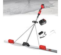 Concrete Superficial Leveling Ruler Large Capacity Lithium Vibration Leveler High Efficient Concrete Tools Battery Powered for Smooth Concrete Finishing 1Batteries-2M