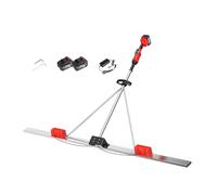 Concrete Surface Finishing Tool, Cordless Power Screed with Dual Motor Configuration, 48V Battery System, Adjustable Vibration Frequency for Slabs Foundations and Concrete Flooring(1.8M)