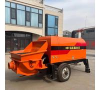 Concrete Trailer Pump, High Pressure Pump Cement Mixing Pump Concrete Pouring Pump for Building Foundation, Bridge & High-Rise Construction Projects