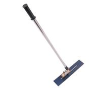 Concrete Trowel, Concrete Trowel with Long Handle, Concrete Float with Concrete Finishing Shoes, 500*100mm Stainless Steel Concrete Trowel, Adjustable 1.1m-2m, for Smoothing Concrete and Cement Floors