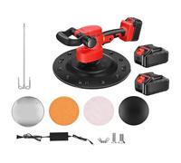 Concrete Trowel with Adjustable Speed Electric Mixer, 80-200RPM, Lithium Battery, Wall Smoothing and Polishing Machine for Plaster, Mortar, and Cement