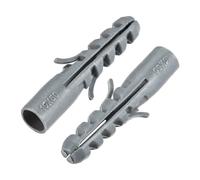 concrete tube, 20pcs 10mm x 48mm Plastic Anchor Bolts Expansion Pipe Column Concrete Wall Plug Frame Fixings Tube Gray