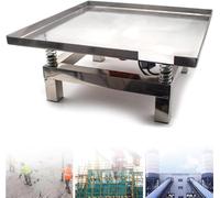 Concrete Vibrating Table, Stainless Steel Vibration Platform with Copper Core Motor for Testing Air Bubble Removal in Concrete and Resin Molds, 110V