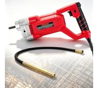 Concrete Vibrator,1500W Handheld Concrete Vibrating Poker with 2m Hose and 35mm Diameter Flexible Shaft,4500rpm Electric Cement Mixer for Mixing and Compacting Building Concrete