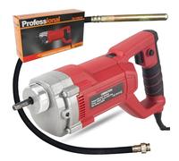 Concrete Vibrator, 1500W Handheld Concrete Vibrating Tool, 4500rpm Electric Commercial Bottle Vibrator, with 2m Hose and 35mm Diameter Flexible Shaft, for Mixing & Compacting Building Concrete