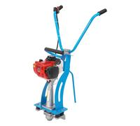 Concrete Vibrator Gas-Powered Concrete Screed Vibrator, 35.8cc 4-Stroke Engine, 900W, Blue Steel Frame, 75x45x45cm