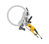 Concrete Wall Chaser and Slotting Cutter, High Power for Efficient Cutting on Concrete, Stone, Brick, and Tile with Adjustable Depth Capacity