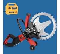 Concrete Wall Cutting Saw, 6000W Brushless Machine with Water Dust Suppression for Cutting Metal, Brick, Granite, Cement, 11'' to 19'' Depth