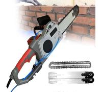 Concrete Wall Groove Cutting Machine,Electric Concrete Chain Saw with Diamond Chain,Handheld Design,Water Fed Dust Suppression,For Granite,Reinforced Concrete,Brick & Marble, High Efficiency 480mm