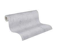 Concrete Wallpaper Metropolitan Stories 2 A.S. Création Non-Woven 10.05 m x 0.53 m Grey Made in Germany 379033 37903-3