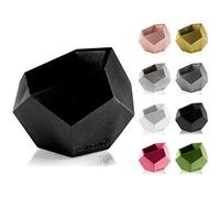 CONCRETTE Flower Pot, Black Metallic, Ø 12-21x18x16 cm