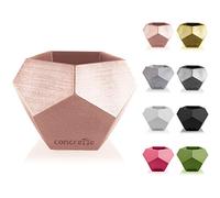 CONCRETTE Flower Pot Cement Planter Made of Concrete Square Geometric Diameter 9 cm/Diameter 12 cm | 17 Colours