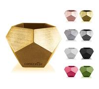 CONCRETTE Flower Pot, Gold, Ø 9-15x15x12 cm