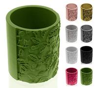 CONCRETTE Flower Pot, Matte Green, 11x9x9 cm