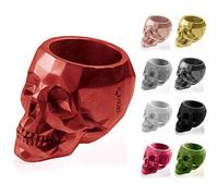 CONCRETTE Flower Pot, Metallic red, Ø 11-21x15x15 cm