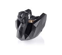 CONCRETTE Table Decoration Candle Holder Made of Concrete 17 x 11.2 x 14 cm - Black Metallic Decorative Candle Holder in the Shape of a Swan - Candle Stand - Candle Stand