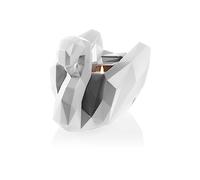 CONCRETTE Table Decoration Candle Holder Made of Concrete 17 x 11.2 x 14 cm - White Matt Decorative Candle Holder in the Shape of a Swan - Candle Stand - Candle Stand
