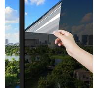 ConCus-T One Way Window Film Heat Control, Black Silver, 44.5 x 300cm
