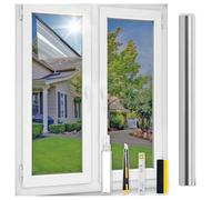 ConCus-T One Way Window Film UV Sun Blocking Heat Control Reflective Window Tint Static Cling Mirror Film Privacy Solar Film With Kits, Silver, 90x200cm