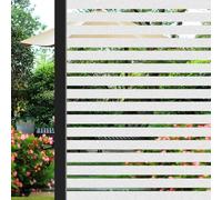 ConCus-T Window Film Privacy Self Adhesive Stripe Vinyl, 44.5×200cm