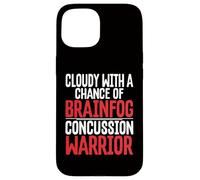 Concussion Cloudy With Chance Brainfog Concussion Warrior Case for iPhone 15