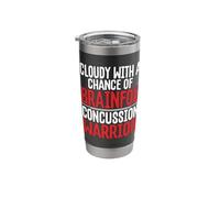 Concussion Cloudy with Chance Brainfog Concussion Warrior Stainless Steel Insulated Tumbler