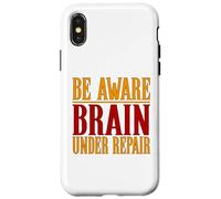 Concussion Shirt Be Aware Brain Under Repair Concussion Case for iPhone X/XS