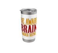Concussion Shirt Be Aware Brain Under Repair Concussion Stainless Steel Insulated Tumbler