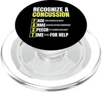 Concussion Warrior Funny Brain Injury Survivor PopSockets PopGrip for MagSafe