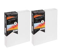 CONDA Artist Canvas Panels 8 x 10 inch, 24 Pack, Artist Quality Acid Free Canvas Board for Painting & Oil