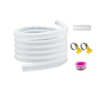 Condensate Drain Hose Kit | Thickened Easy Install with 2 Clamps | AC Drain Hose Extension Window Unit for Washing Machine Apartment Balcony