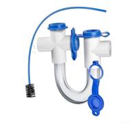 Condensate Drain Trap, 3/4 Inch, HVAC Condensate Trap Kit | Transparent U-Trap Design For Easy Visibility, Sturdy PVC Construction For Efficient Drainage, Suitable For Residential