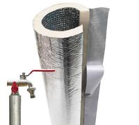 Condensate Pipe Insulation Antifreeze Cover ID 22/27/32/43/52/65/76/90/114/133mm Foam Pipe Insulation, Self-Adhesive Pre Slit Foam Pipes Covers(32mm*15mm*95cm)