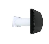 Condensation Damp Control Passive Wall Intake Vent Grille Kit with Filter 100mm (4 inch) Duct for Passive Fresh Air Anti Draught & External Wall Wind Sound Baffle Hood Vent Cover Draft