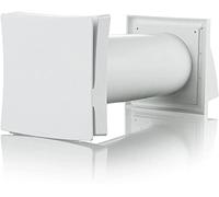 Condensation Damp Control Passive Wall Intake Vent Grille Kit with Filter 100mm (4 inch) Duct for Passive Fresh Air Anti Draught