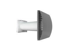 Condensation Damp Control Passive Wall Intake Vent Grille Kit with Filter 100mm (4 inch) Duct for Passive Fresh Air Anti Draught & External Wall Wind Sound Baffle Hood Vent Cover Draft