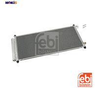 Febi Air Conditioning Condenser fits Honda Jazz II 2002-2008 1.2 1.3 1.4