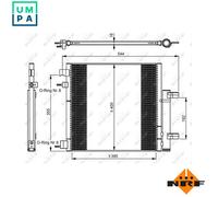 NRF 350048 Air conditioning condenser