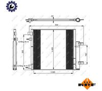 NRF 350048 Air conditioning condenser