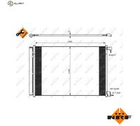 NRF 350082 Air conditioning condenser