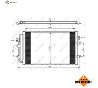 NRF 350083 Air conditioning condenser