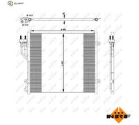NRF 350129 Air conditioning condenser