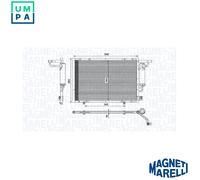MAGNETI MARELLI 350203100600 Air conditioning condenser