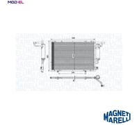 MAGNETI MARELLI 350203100600 Air conditioning condenser