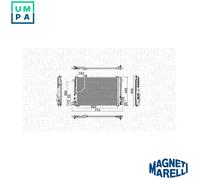 MAGNETI MARELLI 350203755000 Air conditioning condenser