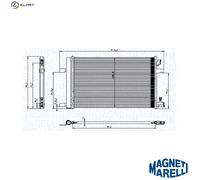 MAGNETI MARELLI 350203760000 Air conditioning condenser