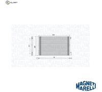 MAGNETI MARELLI 350203779000 Air conditioning condenser